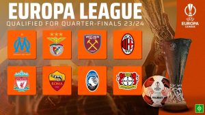 qualified teams for the europa league 2023 24 quarter finals besoccer