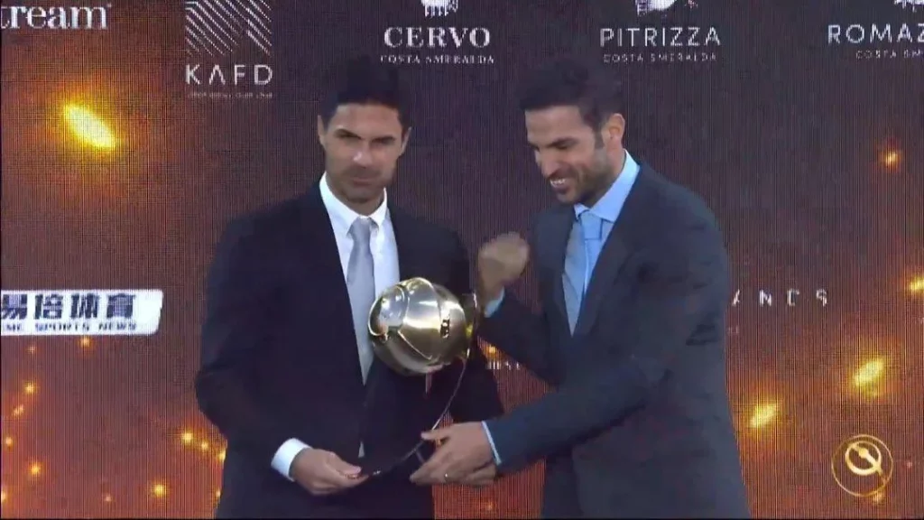 mikel arteta has won best premier league coach at the globe v0 boui1kt3783d1