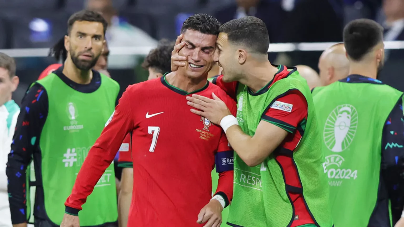 cristiano ronaldo cry tears euros pk