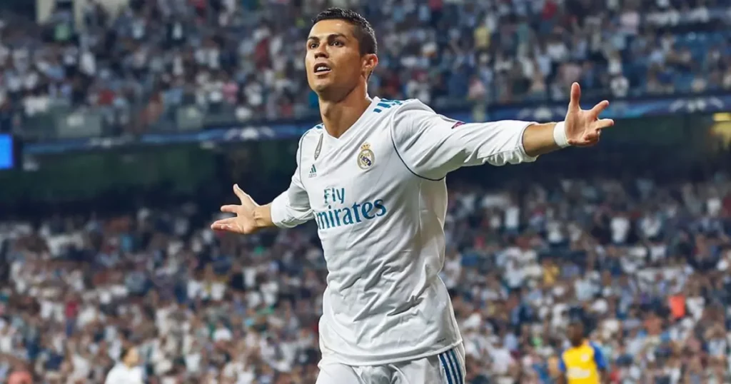 Cristiano Ronaldo during a game for Real Madrid 1024x538 1