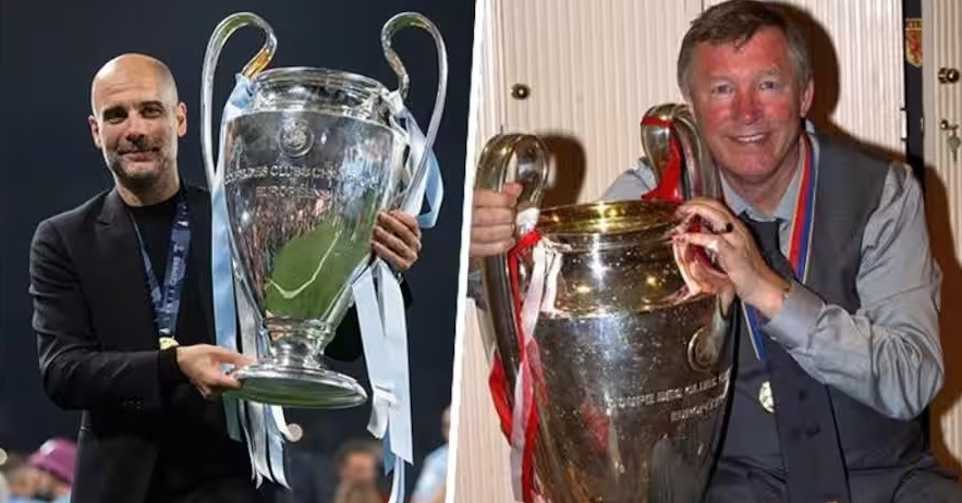 pep guardiola khoe tin nhan chuc mung cua sir alex man city ngang mu 745