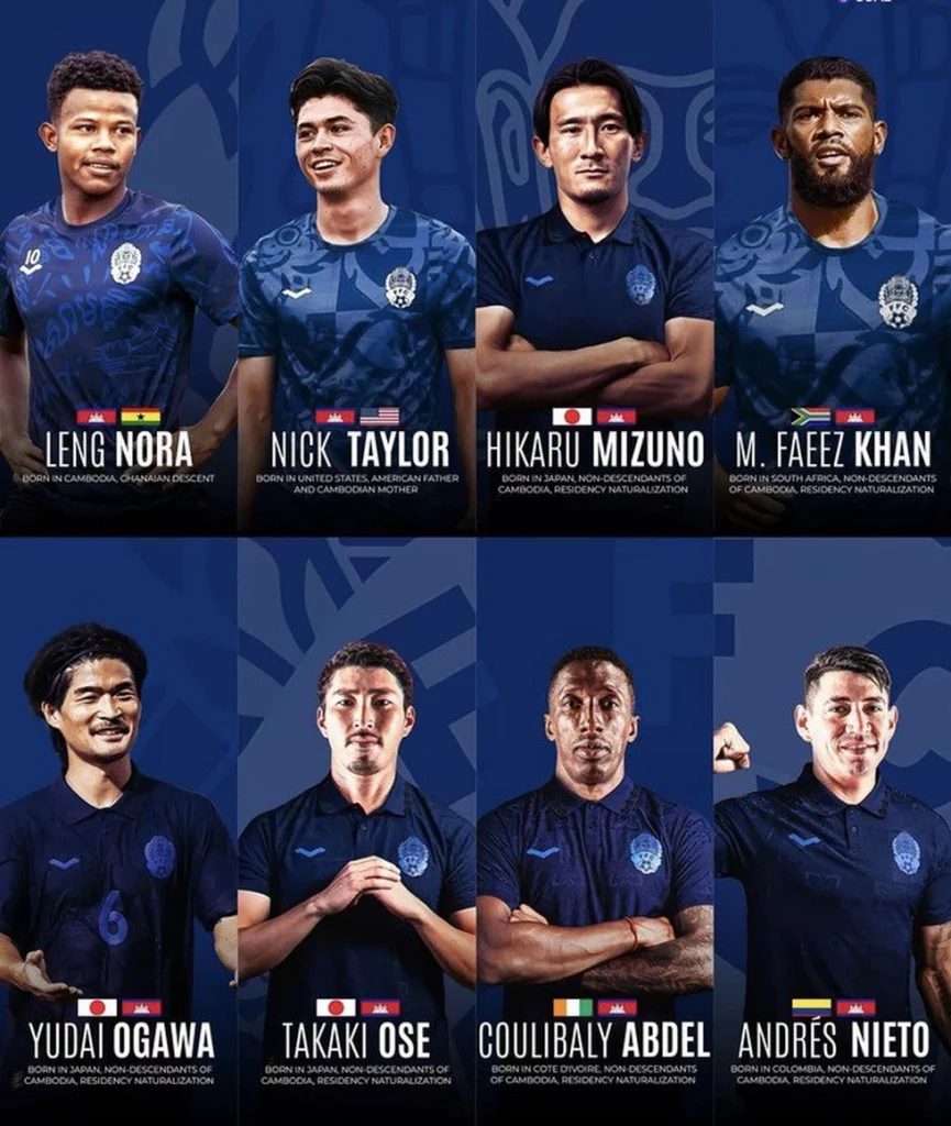 Đặt mục tiêu dự World Cup, bóng đá Campuchia nhập tịch cùng lúc 9 cầu thủ 3 bong da campuchia giac mo world cup tu nen mong nhap tich 1775541628765
