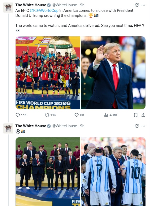 Nhà Trắng hành động mạnh mẽ sau khi FIFA cắt hình ông Donald Trump 3 8o6o