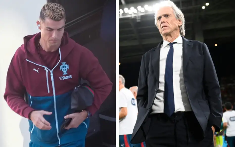 Montagem coloca Cristiano Ronaldo ao lado de Jorge Jesus